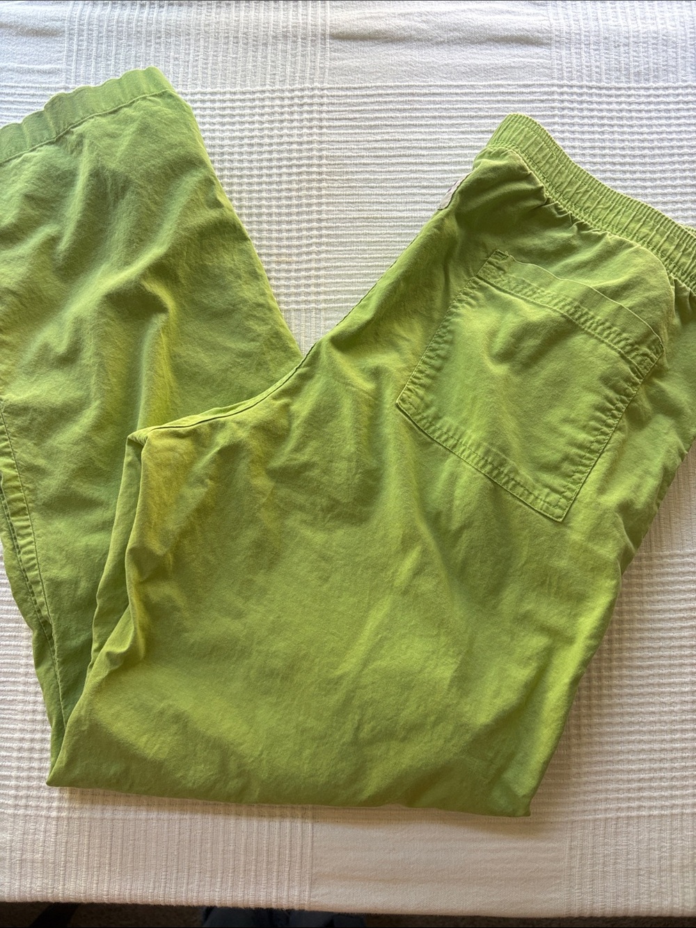 Smart Scrubs Lime Green Elastic Waist Scrub Pants